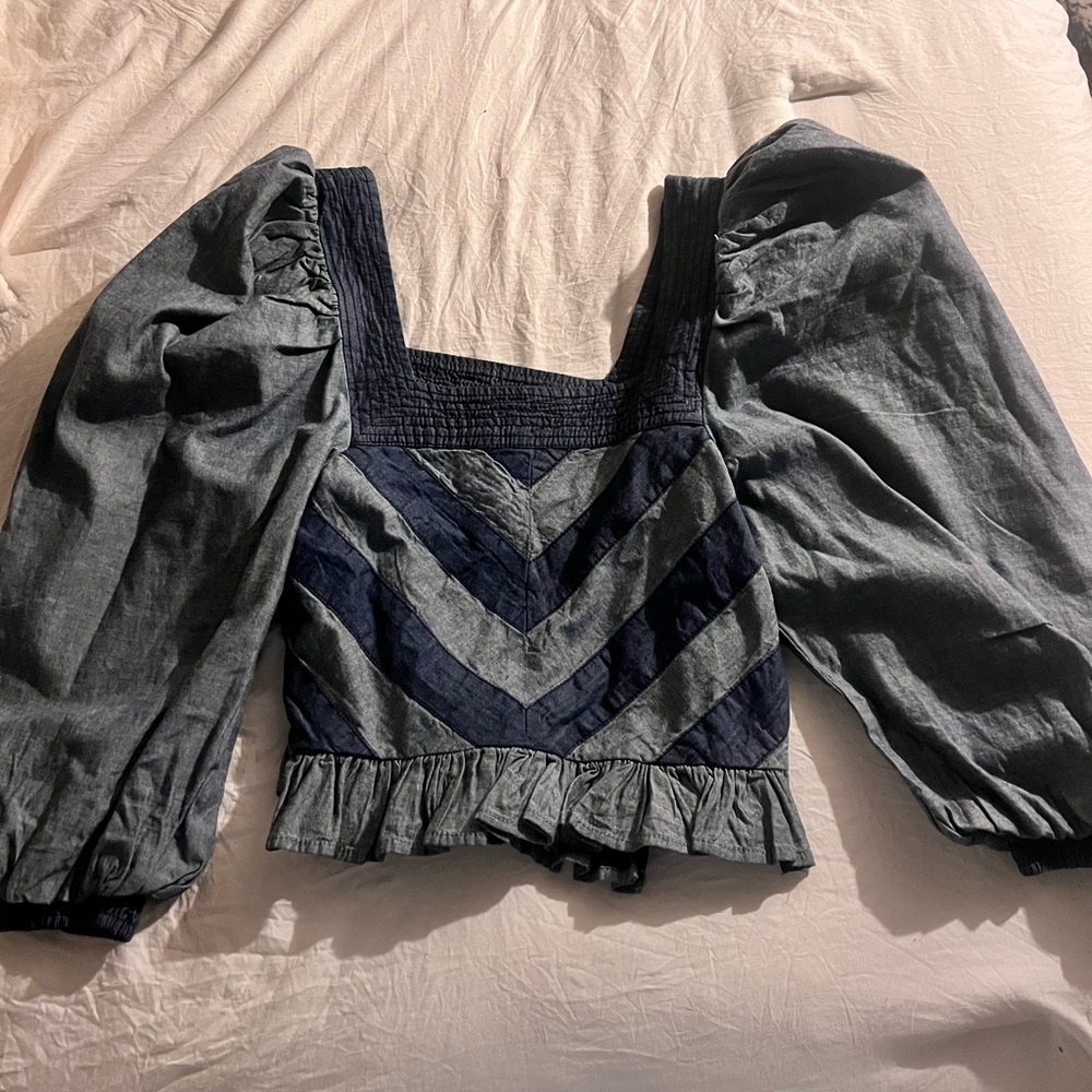 Denim top by Love the Label from Anthropologie sz S. Never worn since purchase